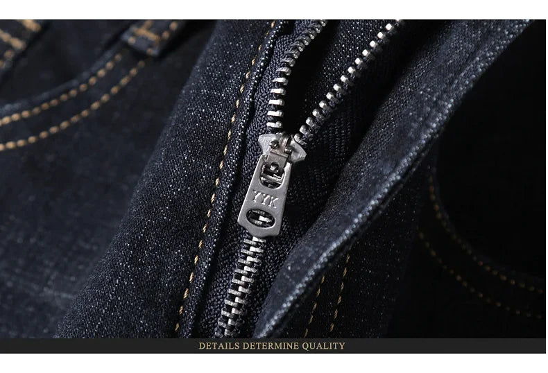 Men Fashion Straight Jeans Mens 2025 New Stretch Slim Fit Pants Comfortable Soft Business Denim Trousers Male Brand Clothing - Buy online at  Vibe In Cart.