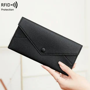 RFID Blocking Polyurethane Passport Holder with Zipper