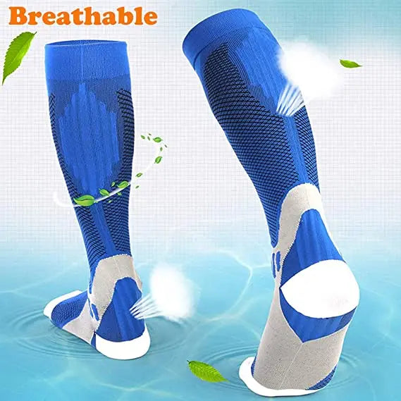 New Compression Socks 20-30mmhg High Stockings Men Women Sports Socks For Marathon Cycling Football Varicose Veins EU36-50 Meias - Buy online at  Vibe In Cart.
