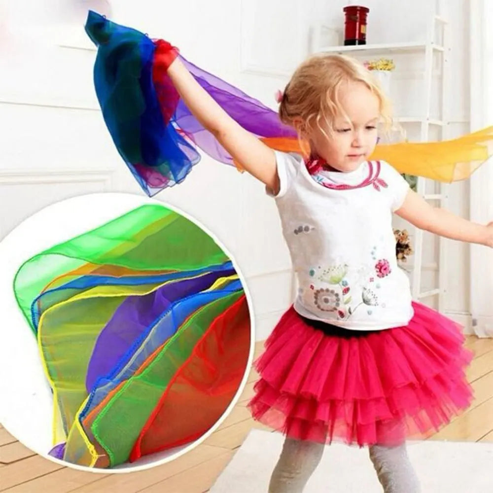 Gymnastics Scarves in 6 Colors, Cloth, for Dancing and Juggling