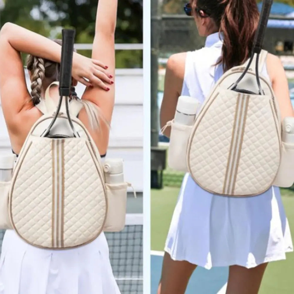 Zipper Closure Tennis Bag Large Capacity Waterproof Tennis Crossbody Bag Adjustable Strap Polyester Tennis Racket Backpack - Buy online at  Vibe In Cart.