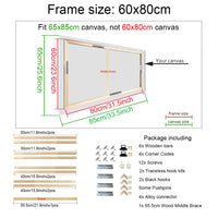 Wooden Rectangular Canvas Frames for 30x40 40x50 50x70 60x90