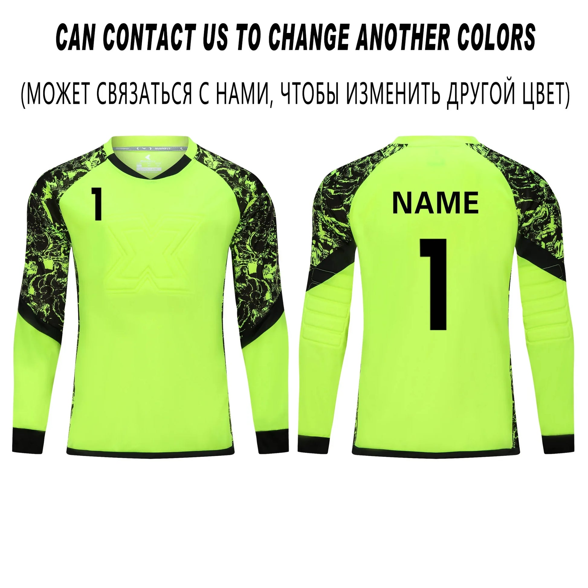 Children's Long Sleeve Protective Goalkeeper Jersey for Football