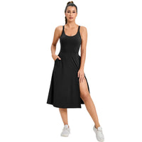 Women Tennis Dress  One Piece Gym Sports Fitness Yoga Casual Skirt Outdoor Golf Suit Badminton Dress Women Sportswear