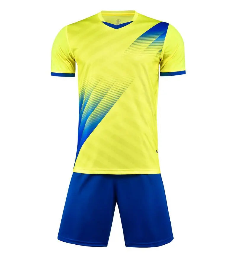 Unisex Polyester Spandex Soccer Jersey And Shorts Set