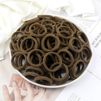 Women's Elastic Hair Bands, 4cm, Polyester, Set of 50