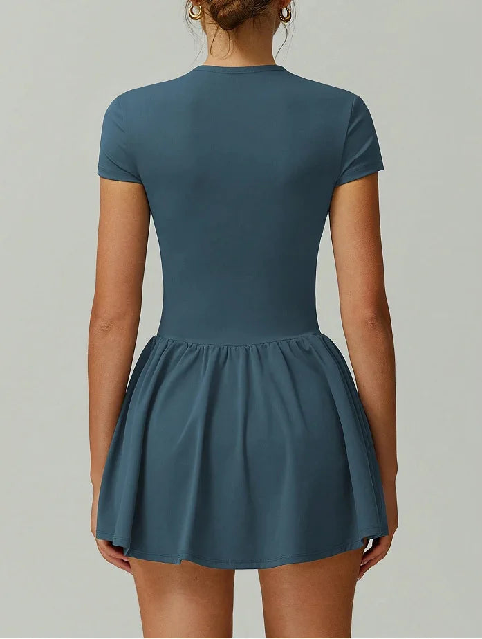 Tennis Dress With Shorts Tennis Wear Workout Gym Outfit Sport Golf Dress Women Casual Slim Fit Stretchy Badminton Clothing - Buy online at  Vibe In Cart.