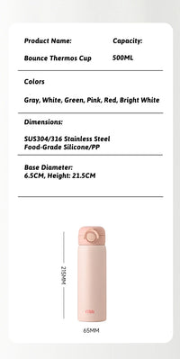 500ML Thermos Bottle Vacuum Flasks Tumbler 316 Stainless Steel Thermal Water Bottle Keep Hot And Cold Insulated Cup Drinkware - Buy online at  Vibe In Cart.