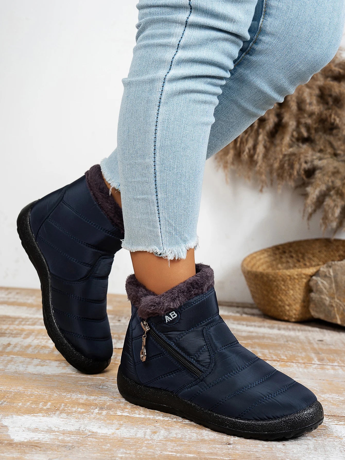 Women's shoes Solid-color warm mid-calf cotton boots women's Winter shoes Cotton boots cheap shoes clearance free shipping - Buy online at  Vibe In Cart.