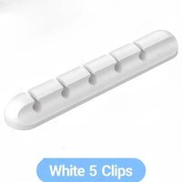 Silicone Desktop Cable Organizer and Wire Holder with Irregular Shape