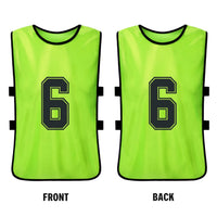 6PCS/2PCS Adults Soccer Pinnies Quick Drying Football Team Jerseys Youth Sports Scrimmage Soccer Team Numbered Bibs Sports Vest - Buy online at  Vibe In Cart.