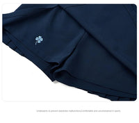 Ttygj New Women's Golf Skirt Summer Sports Pleated Skirt A-lined Split Women's Golf Sportswear Tennis Skorts with Inner Shorts