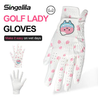 Korean and Japanese Golf Gloves Cartoon Tree Leaf Women's Microfiber Wear Resistant Sports Golf Gloves Non-slip and Breathable - Buy online at  Vibe In Cart.