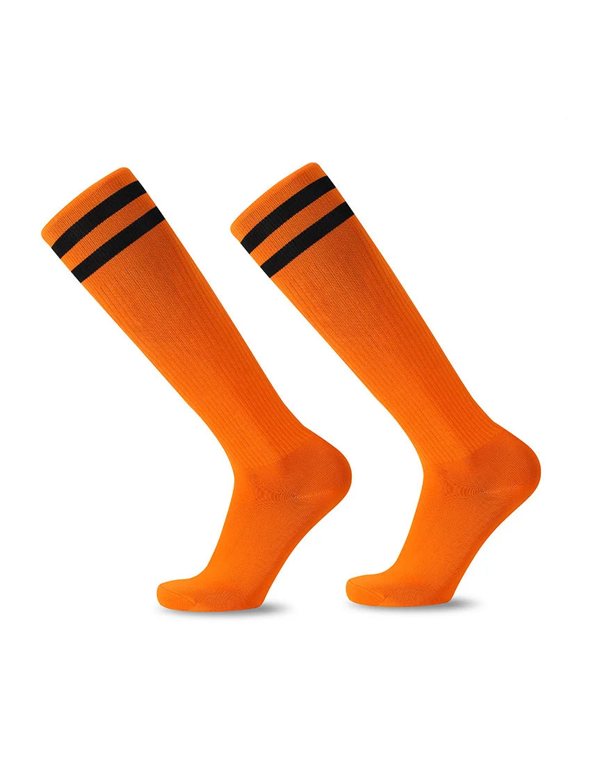 White Black Stripes Football Soccer Socks For Men Teenages Kids Boys Over the Calf Baseball Rugby Athletic Socks Women Girls - Buy online at  Vibe In Cart.
