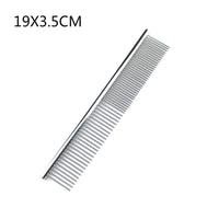 Stainless Steel Dog Comb Long Thick Hair Fur Removal Brush 16/19cm Pets Dog Cat Grooming Dematting Combs for Shaggy Dogs - Buy online at  Vibe In Cart.