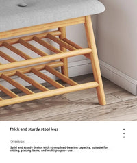 Shoe changing stool, simple doorstep stool for home use, soft cushioned stool, integrated shoe rack for entry, storage rack - Buy online at  Vibe In Cart.