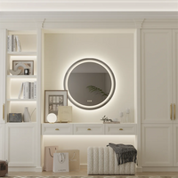 LUVODI Round Illuminate Bathroom Mirror Circle Washroom Toliet Wash Basin Fogless Vanity Mirror Waterproof - Buy online at  Vibe In Cart.