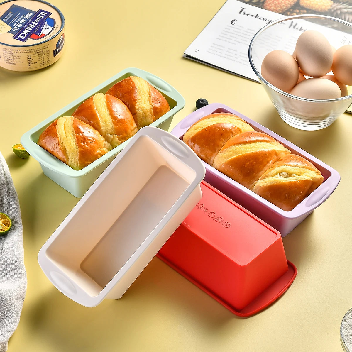 1/4Pcs Household Rectangular Silicone Mold Candy Toast Mould Easter Bread DIY Kitchen Supplies Cake Bakeware Pan Baking Tools - Buy online at  Vibe In Cart.