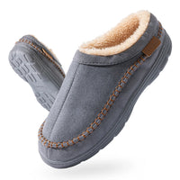 Pmoiste Soft Faux Suede House Slippers Men Comfortable Warm Cushion Designer Mark Line Living Room Shoes Slip-on Winter Indoor - Buy online at  Vibe In Cart.