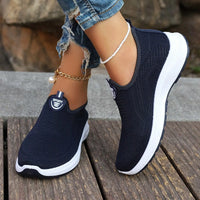 Women's Mesh Breathable Casual Shoes Large Size Soft Sole Slip-On