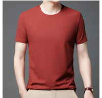 Men's Round Neck Short Sleeved Waffle T-Shirt in Polyester