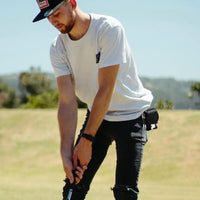 Mini Leather Golf Ball Storage Pouch with Waist Clip