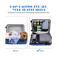 5 Piece Polyester Mesh Compression Packing Cubes for Suitcase