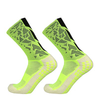 Non-Slip Knee-High Nylon Spandex Soccer Socks with Silicone Grip, One Size