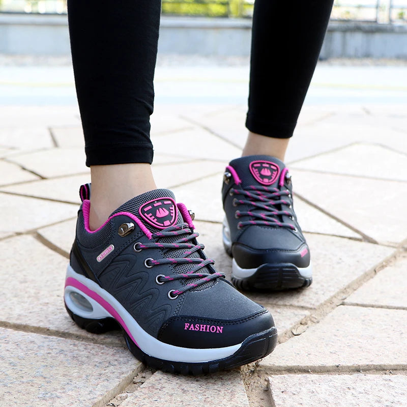 Ladies Sneakers Comfortable Breathable Platform Shoes Fashion Lace Up Female Casual Shoes for Women Outdoor Short Boots - Buy online at  Vibe In Cart.