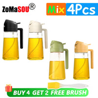 1-4Pc 2-in-1 Sprayer Pourer Oil Empty Bottle Plastic Oil Container Dispenser Vaporizer Kitchen Barbecue Camping Cooking Utensils - Buy online at  Vibe In Cart.