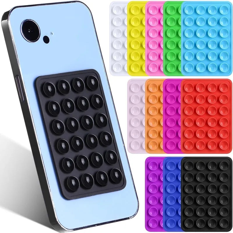 Universal Wall Phone Holder with Adhesive Suction and Anti-Slip Grip