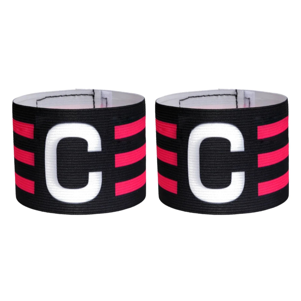 Adjustable Elastic Polyester Soccer Captain Armband for Training