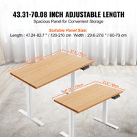 SucceBuy Standing Desk Frame  Electric Stand Up Computer Desk Legs Ergonomic DIY Workstation Base for Home Office Black white - Buy online at  Vibe In Cart.