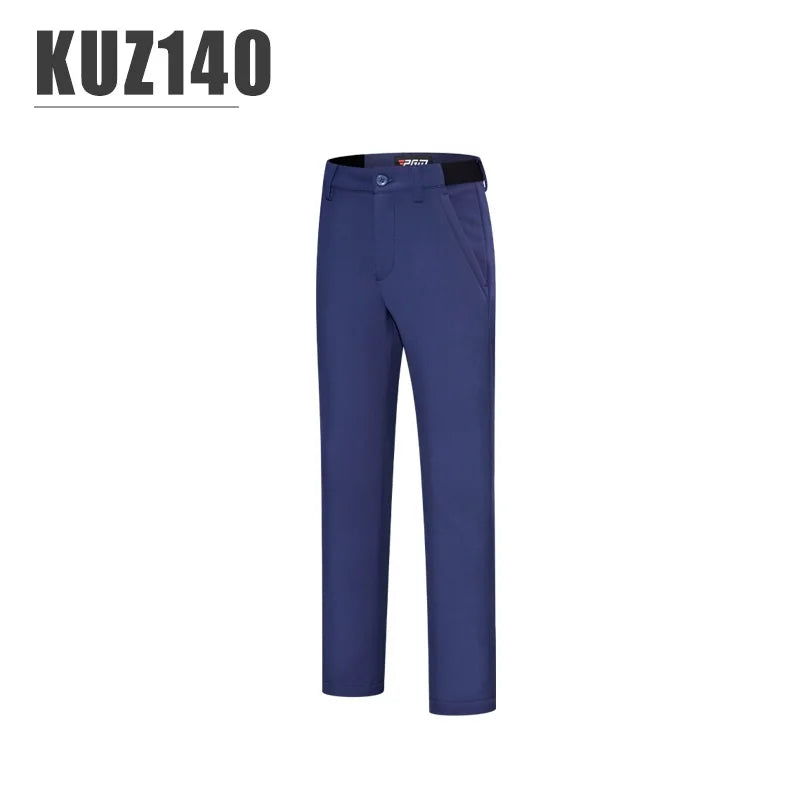 Boys Autumn Winter Warm Fleece Golf Pants S-XL Cotton Elastane