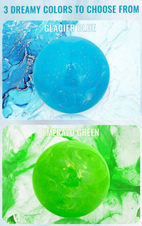 Caiton Premium Park Golf Ball – 60mm/2.36in, Fluid Art Design, Red, Blue, Green, 4-Layer Construction - Buy online at  Vibe In Cart.