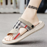 Men's Lightweight EVA Summer Beach Sandals with Medium Heel