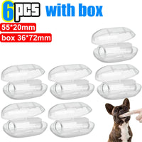 Transparent Silicone Fingertip Pet Toothbrush for Dogs and Cats