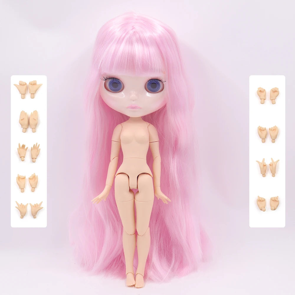 1/6 Scale 30CM ABS Articulated BJD Doll with Extra Hands and Natural Shiny Face for Girls