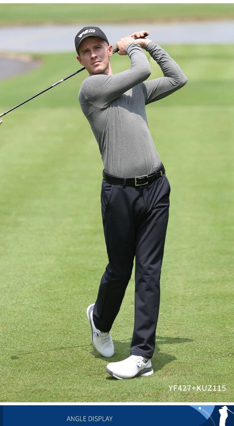 PGM Winter Golf Pants for Men Fleece Warm Work Business Casual Pants Male Waterproof Stretch Long Trousers Ball Sweatpant - Buy online at  Vibe In Cart.