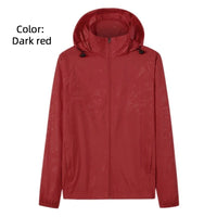 Hooded UV Waterproof Nylon Golf Jacket Unisex Foldable