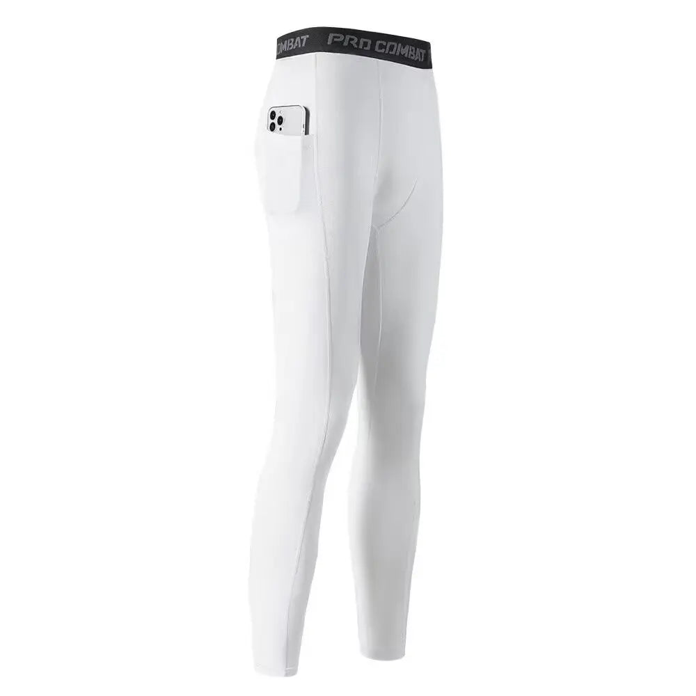 Running speed dry tight pants men's compression sports pants can hold mobile phones Spring and Autumn Marathon professional trac - Buy online at  Vibe In Cart.