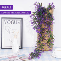 Artificial Plant Rattan Wall Hanging Vines Leaves Branches Plastic Fake Silk Leaf Green Plant Ivy Home Outdoor Garden Decor - Buy online at  Vibe In Cart.