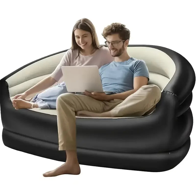 Outdoor Portable Inflatable Bed, Lounging Double Sofa, Folding Camping Inflatable Recliner, Flocking Outdoor Inflatable Sofa - Buy online at  Vibe In Cart.