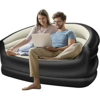 Outdoor Portable Inflatable Bed, Lounging Double Sofa, Folding Camping Inflatable Recliner, Flocking Outdoor Inflatable Sofa - Buy online at  Vibe In Cart.