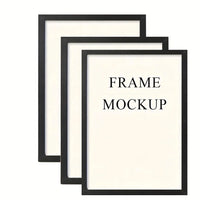 Wooden Rectangle Photo Frames Set of 3 with Multiple Sizes