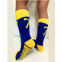 Yellow Number 10# 7# Kids Soccer Socks Blue Men's Football Sports Short Socks Outdoor Running Fast-drying Breathable Non-Slip - Buy online at  Vibe In Cart.