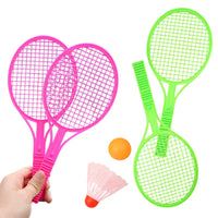 Children Mini Badminton Tennis Racket with Two Balls Plastic Parent-child Physical Exercise Baby Ball Games Summer Gifts TMZ - Buy online at  Vibe In Cart.