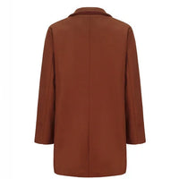 Men Coat Autumn Winter Mid Length Long Sleeve Man Outerwear Simple Solid Color Turn Down Collar Comfortable Daily Man Jacket - Buy online at  Vibe In Cart.