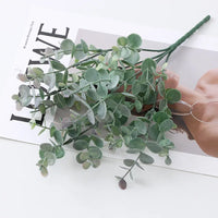 Artificial Plastic Fern Grass Plants for Home and Wedding Decor, Green