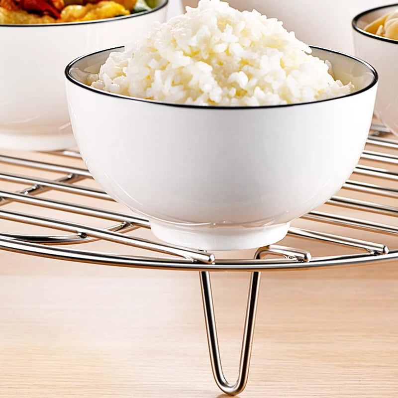 Stainless Steel Cookware Steamer Rack Cooking Baking Pot Stand Airfryer Grill Food Accessories Kitchen Steaming Racks - Buy online at  Vibe In Cart.